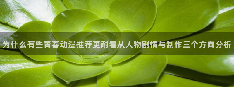 用我的手指来扰乱吧动漫：为什么有些青春动漫推荐更耐看从人物剧情与制作三个方向分析